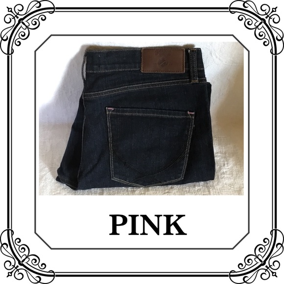 PINK Victoria's Secret Denim - PINK VS DARK WASH SKINNY JEANS